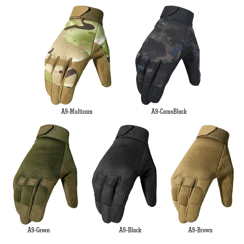 Gants Tactiques Fins et Respirants, Camouflage, Noir ou Vert, S à XL, vue 3