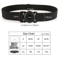 Ceinture Tactique Élastique Nylon, Boucle Rotative en Zinc, 125 cm, vue 5