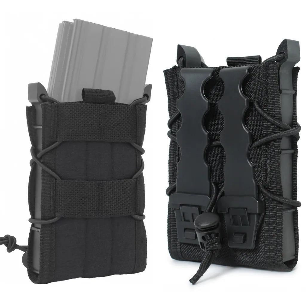 Porte-Chargeur Simple Fusil 5,56 mm Nylon 1000D à Élastique Réglable