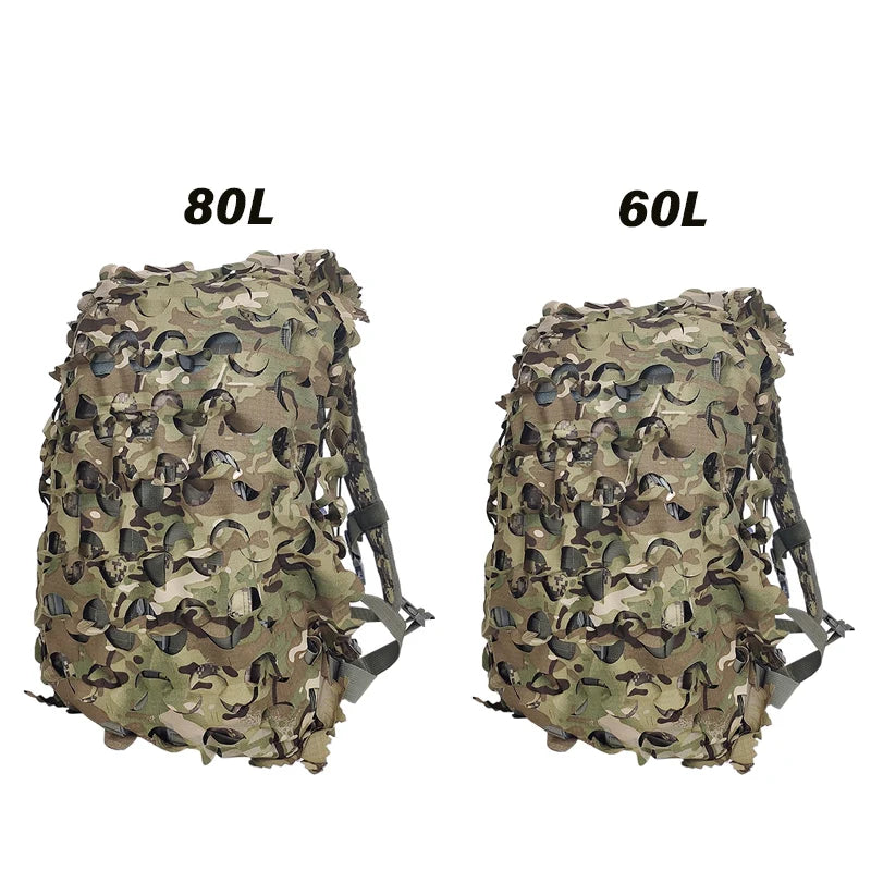Kit Camouflage 3D pour Casque et Sac à Dos, 60 ou 80 L, vue 2