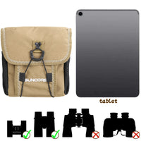 Harnais pour Jumelles avec Sac de Poitrine en Polyester Kaki, Bretelles Réglables, vue 6