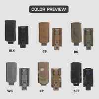 Porte-Chargeur Pistolet 9 mm Simple ou Double en Nylon avec Fixation MOLLE, vue 6