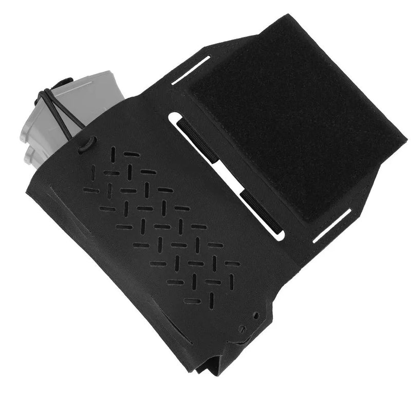 Poche Gilet Tactique d'Extension pour Chest Rig, Chargeur ou Radio, Découpe Laser, vue 9