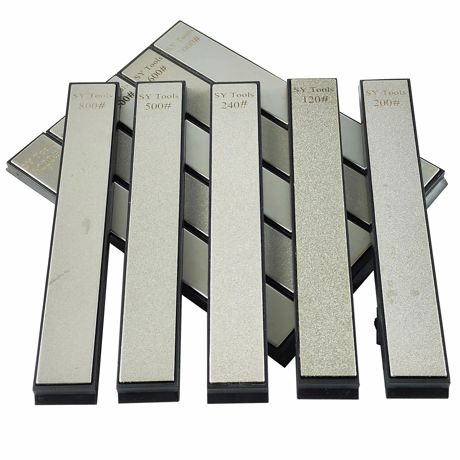 Pierres à Aiguiser Diamantées 160 x 20 x 9 mm pour Affûteur de Couteaux, Grains 80 à 3000, à l'Unité ou en Lot