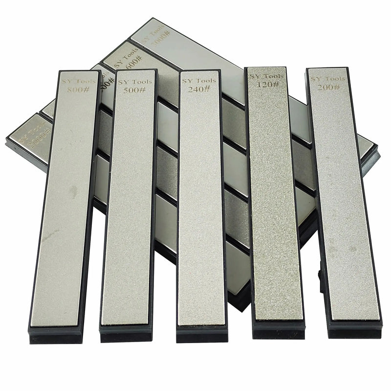 Pierres à Aiguiser Diamantées 160 x 20 x 9 mm pour Affûteur de Couteaux, Grains 80 à 3000, à l'Unité ou en Lot