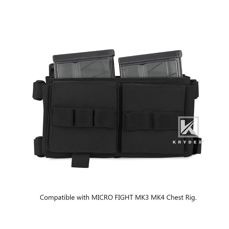 Insert Porte-Chargeur Double Élastique 7,62 mm pour Gilet de Poitrine, 3 Coloris, vue 5