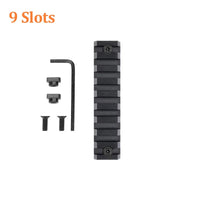 Section de Rail Picatinny 21 mm pour Garde-Main M-LOK, Noire, 3 à 13 Fentes, vue 5