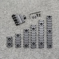 Section de Rail Picatinny 21 mm pour Garde-Main M-LOK, Noire, 3 à 13 Fentes, vue 2