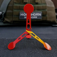Cible Métallique Basculante en Acier Allié, Rouge et Jaune, 21 cm, vue 7