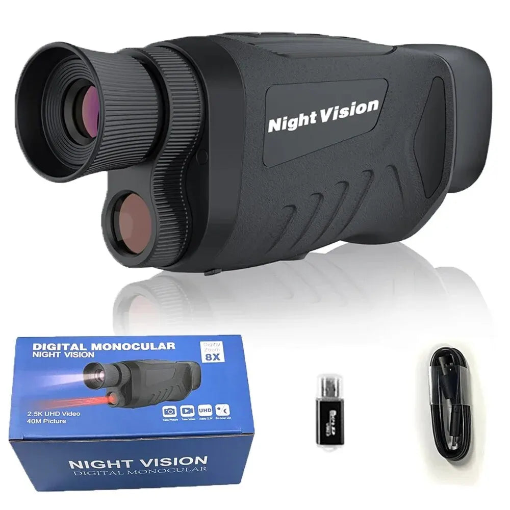 Monoculaire de Vision Nocturne Numérique avec Photo 40 MP et Vidéo 2,5K