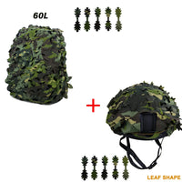 Kit Camouflage 3D pour Casque et Sac à Dos, 60 ou 80 L, vue 13
