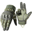Gants Tactiques à Coque Rigide sur les Phalanges, Paume Siliconée et Bouts de Doigts Tactiles, 3 Coloris, S à XL