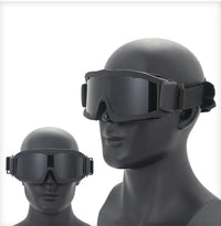 Lunettes Masque Tactiques Monture Noire, Sable ou Verte, Verre au Choix, vue 7