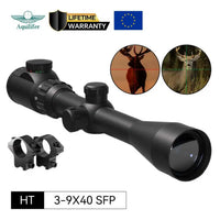 Lunette de Visée 3-9x40 à Réticule Duplex Éclairé, Colliers Inclus