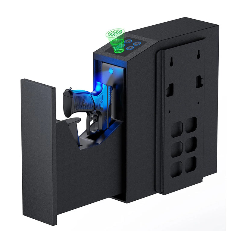Coffre-Fort Pistolet Biométrique 50 Empreintes avec Éclairage LED, Fixation Murale, vue 5