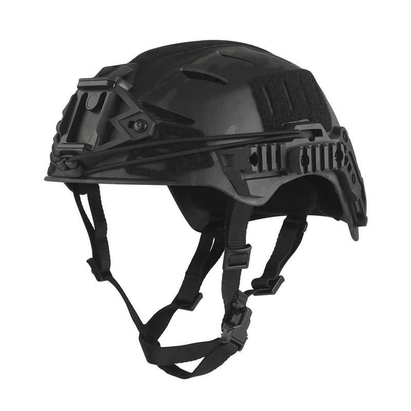 Casque Airsoft Tactique Haute Coupe, Version Simplifiée ABS, 56-60 cm, Rails Latéraux, vue 8