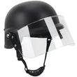 Casque Tactique Airsoft avec Visière Relevable et Cagoule, Noir ou Beige, 55-60 cm