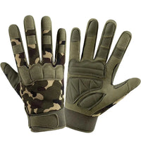 Gants Tactiques Doigts Complets à Écran Tactile, Phalanges Rembourrées, 5 Coloris, M à XL