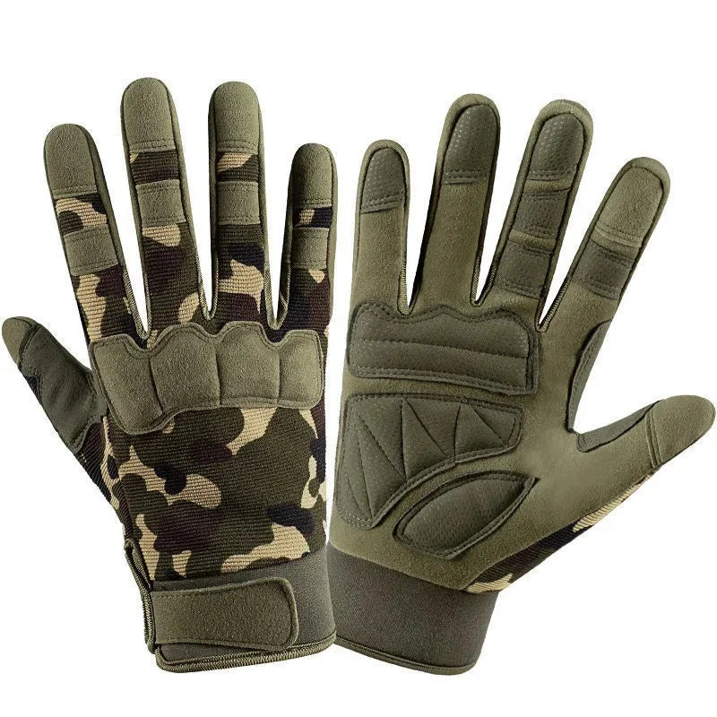 Gants Tactiques Doigts Complets à Écran Tactile, Phalanges Rembourrées, 5 Coloris, M à XL