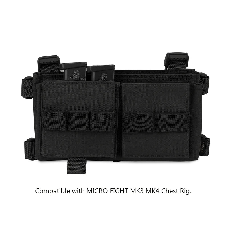 Porte-Chargeur Double Élastique pour Chargeurs de Pistolet, Fixation Auto-Agrippante, 3 Coloris, vue 3