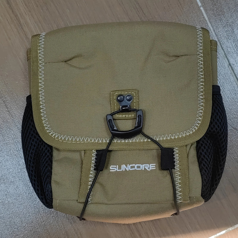Harnais pour Jumelles avec Sac de Poitrine en Polyester Kaki, Bretelles Réglables, vue 7
