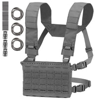Gilet Tactique Micro Chest Rig à Découpe Laser MOLLE avec Triple Porte-Chargeur, vue 11