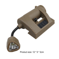 Lampe de Casque Tactique Rouge, Verte, Blanche et Infrarouge, Piles CR123A, vue 5
