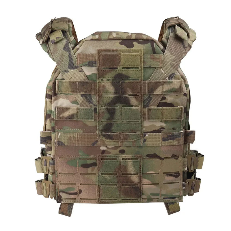 Gilet Tactique Porte-Plaques Léger en Nylon, Découpe Laser MOLLE, vue 4