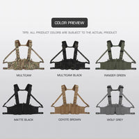 Gilet Tactique Chest Rig Léger à Quatre Porte-Chargeurs M4, AR et AK, 30 x 24 cm, vue 6