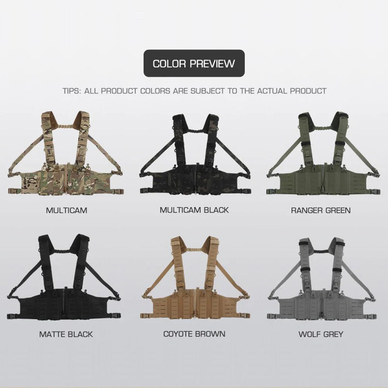Gilet Tactique Chest Rig Léger à Quatre Porte-Chargeurs M4, AR et AK, 30 x 24 cm, vue 6