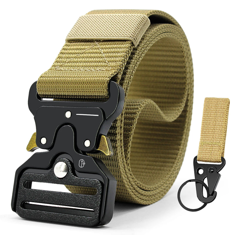 Ceinture Tactique Nylon à Boucle Métal Démontage Rapide, 3,8 cm, avec Mousqueton, vue 12