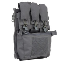 Panneau Dorsal Tactique à Triple Porte-Chargeur et Poche Zippée pour Porte-Plaques, Six Coloris, vue 11