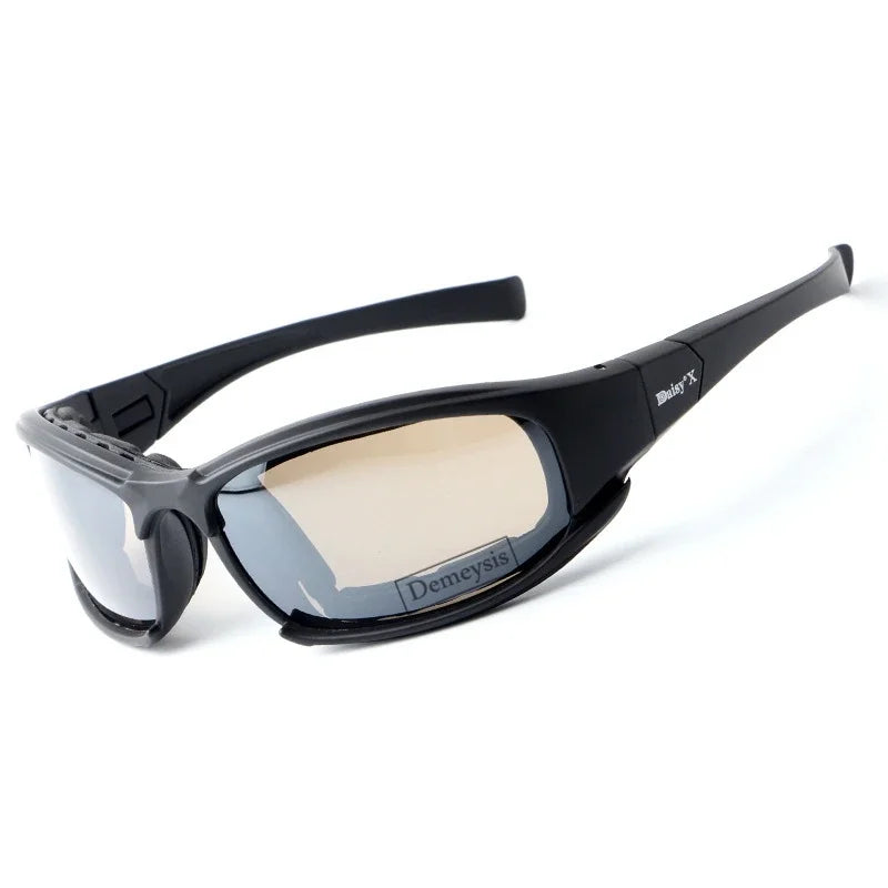 Lunettes de Protection Airsoft et Tir Noires, 4 Verres Interchangeables, Étui Inclus, vue 5