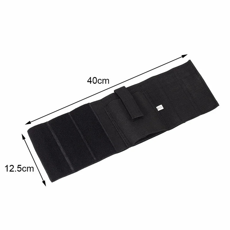 Holster de Cheville Élastique Noir pour Pistolet Compact, 40 x 12 cm