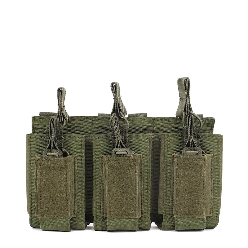 Porte-Chargeur Triple pour Fusil avec Poches Pistolet, MOLLE Nylon 1000D, 24 x 14 cm, vue 11