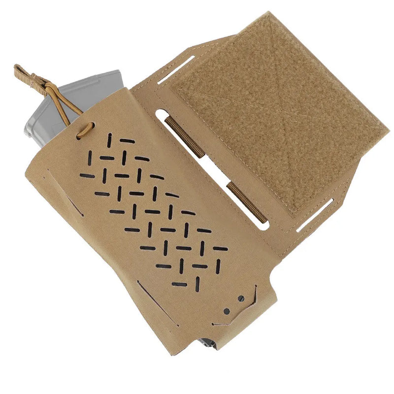 Poche Gilet Tactique d'Extension pour Chest Rig, Chargeur ou Radio, Découpe Laser, vue 6