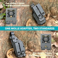 Adaptateur MOLLE et Ceinture pour Holster et Porte-Chargeur, Polymère Noir, 10,4 cm, vue 2