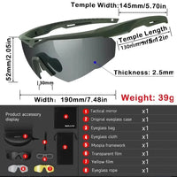 Lunettes de Tir Anti-Buée, 3 Verres Interchangeables, Armature pour Verres Correcteurs, vue 5