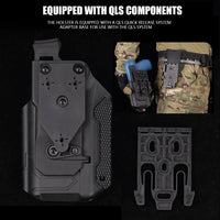 Holster Universel Rigide pour Pistolet Équipé d'une Lampe, Droitier, Verrou de Sécurité, vue 2