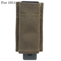 Porte-Chargeur Pistolet Simple 9 mm ou 1911, Nylon, MOLLE et Ceinture, vue 16