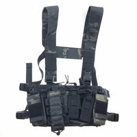 Gilet Tactique Chest Rig Léger en Nylon avec Quatre Porte-Chargeurs, Six Coloris, vue 10