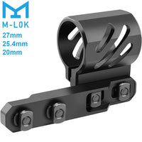 Support de Lampe Tactique Déporté pour Garde-Main M-LOK, Aluminium Noir, vue 7