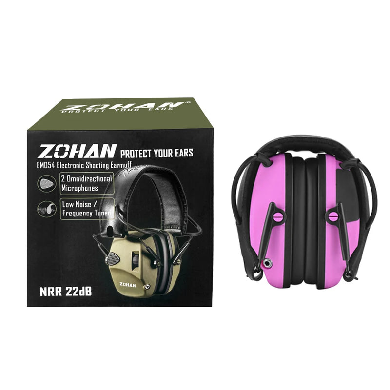 Casque Anti-Bruit Électronique Pliable, Rose, Turquoise ou Marron, avec ou sans Étui, vue 7