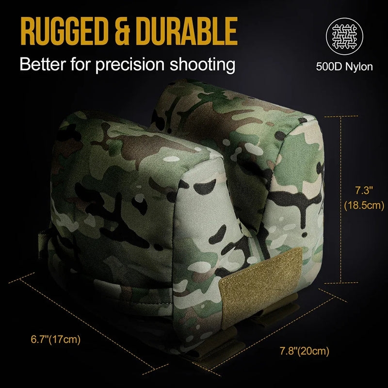 Sac de Tir d'Appui à Remplir en Nylon 500D pour Carabine, vue 4
