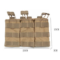 Porte-Chargeur Triple MOLLE Ouvert pour AK, M4 et AR15, 5,56 et 7,62 mm, vue 3
