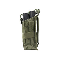 Porte-Chargeur Double Ouvert MOLLE en Nylon 500D Vert Armée, 14 x 8 x 8 cm, vue 4