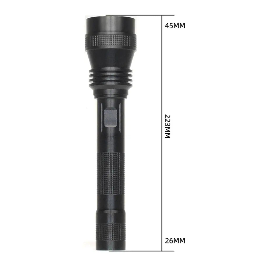 Lampe Tactique LED à Zoom de 223 mm, Lumière Blanche, Rouge ou Verte, vue 2