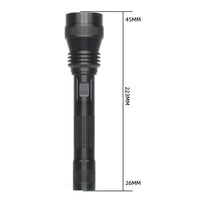 Lampe Tactique LED à Zoom de 223 mm, Lumière Blanche, Rouge ou Verte, vue 2