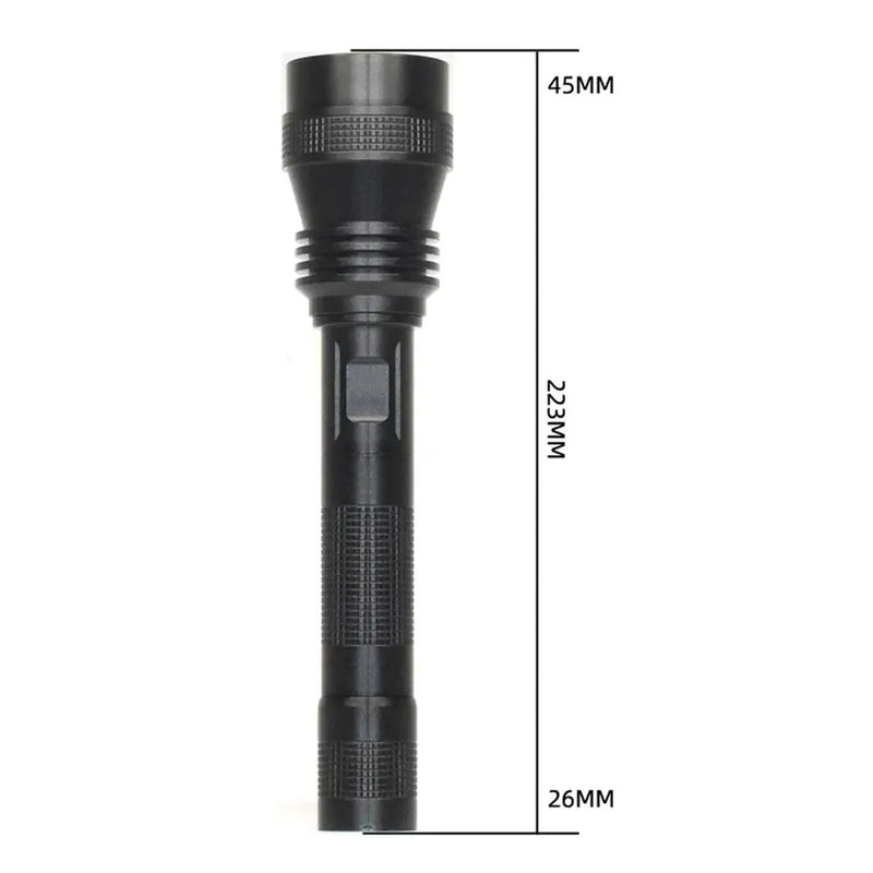 Lampe Tactique LED à Zoom de 223 mm, Lumière Blanche, Rouge ou Verte, vue 2