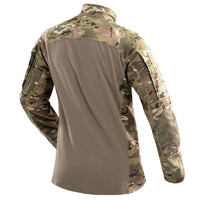 Chemise de Combat Camouflage Stretch à Col Montant et Quart de Zip, Homme, vue 3